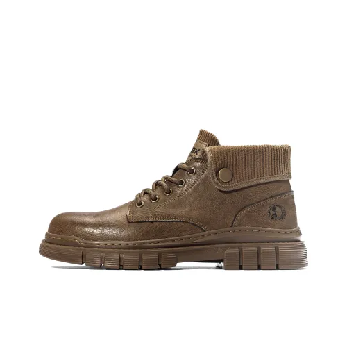 FAIRWHALE Martin Boots Men Black/Brown