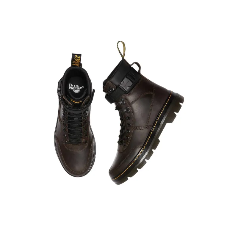 Dr. Martens Dr.Martens Combs Tech Crazy Horse Leather Casual Boots 'Dark Brown Crazy Horse'-3