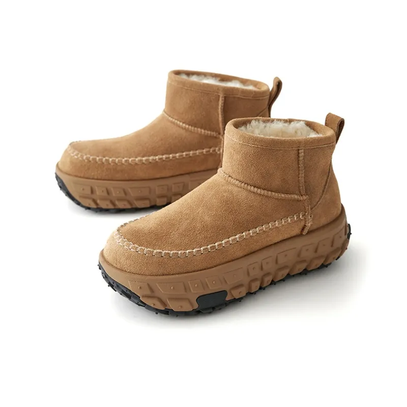 Marie Claire Height Increasing Slip Resistant Thermal Coverage Short Snow Boots Women's Khaki-1