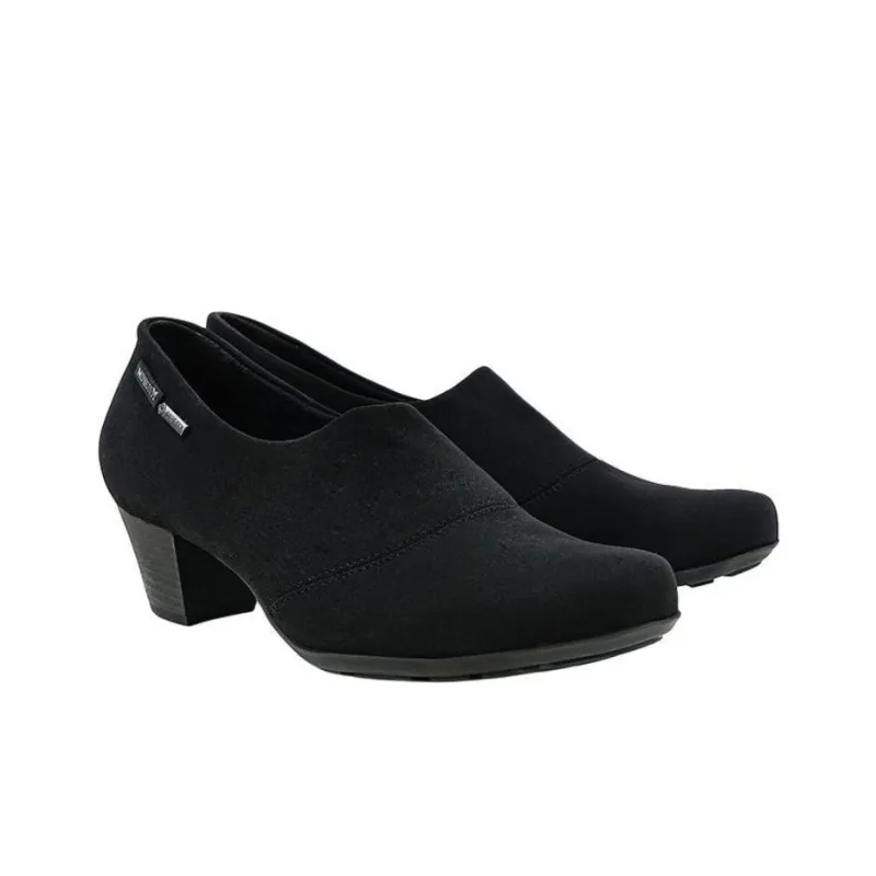 MEPHISTO Chunky Heel High Heels 4cm Women's Black-2
