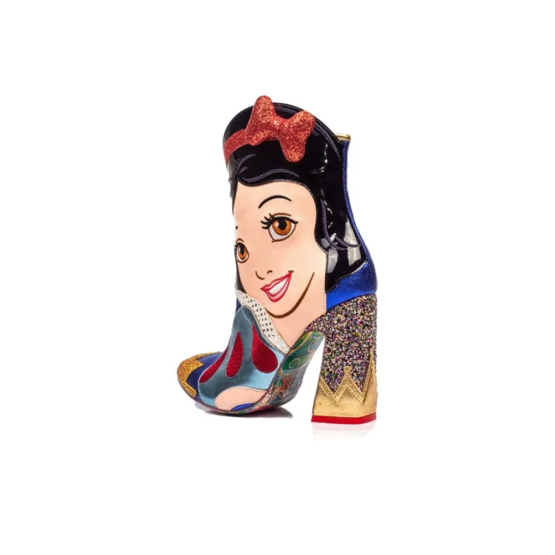 Disney x IRREGULAR CHOICE Still The Fairest Ankle Boots Women's Black Blue Gold-3