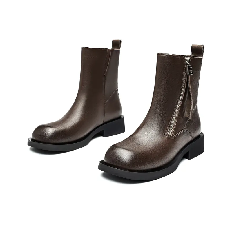 EBLAN Ankle Boots Women's Brown-2