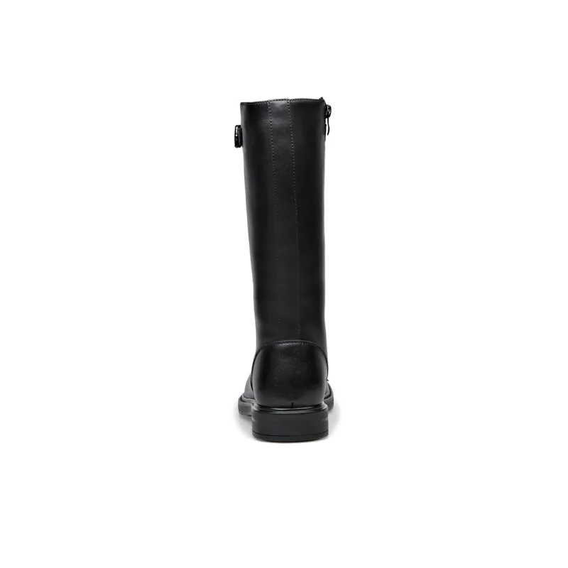 Beidouniao Knee high Boots Men's Black-3