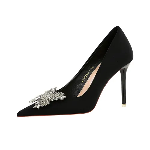 BIGTREE High Heels Women's Black, Red, Green, Purple