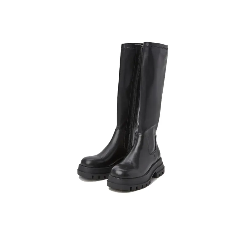 URBAN REVIVO Knee-high Boots Women's Jet Black-0