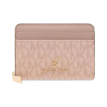MICHAEL KORS Jet Set Charm PVC Card Holder Wallet Regular Women's Pink