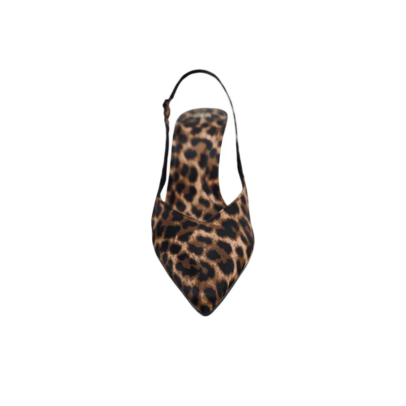 ZARA Slim Heel High Heels 10cm Women's Leopard Print-4