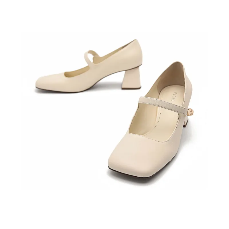 PEDRO High Heels Women's Low Top Black/Beige/Black 2-5