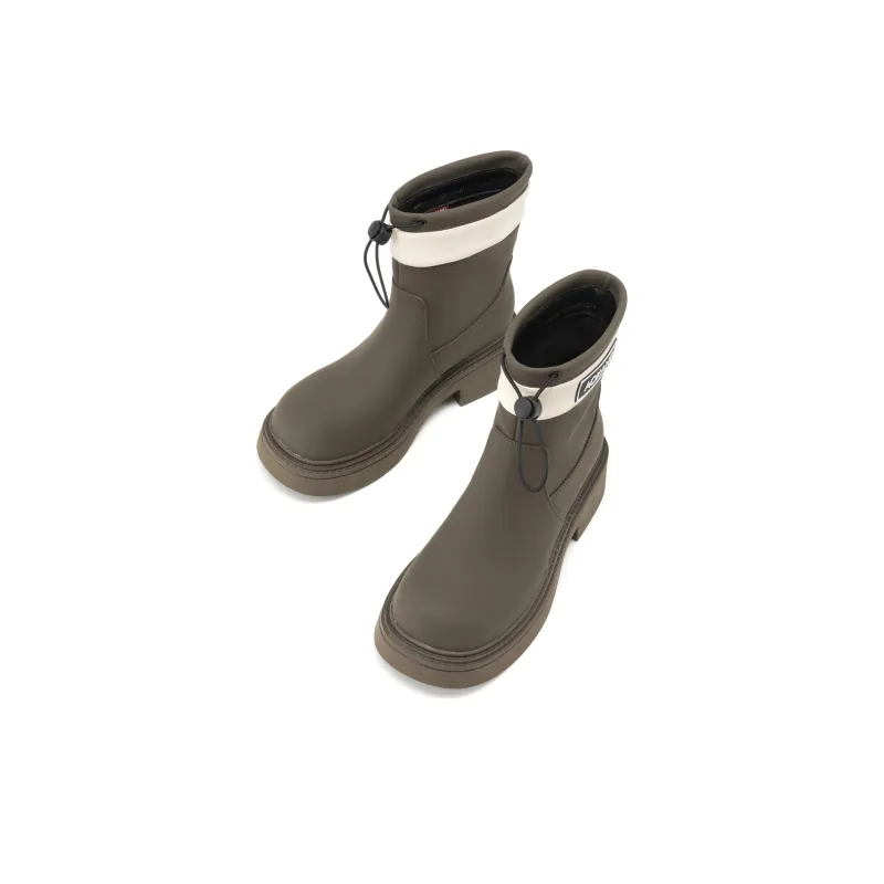 AOKANG Ankle Boots 4.5cm Women's Green-3