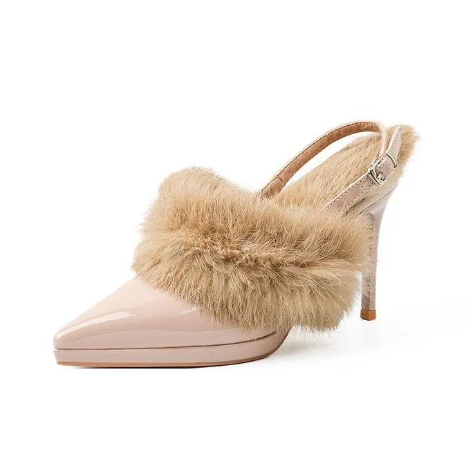 YAFEI XUANYU Slim Heel High Heels 10CM Women's-11