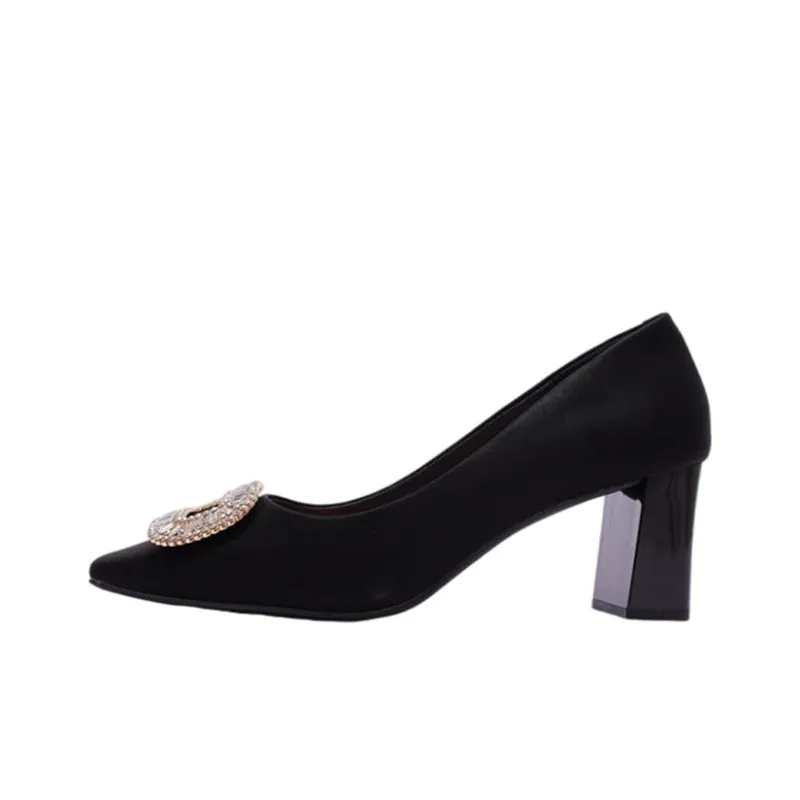 Mulinsen Chunky Heel High Heels 7cm Women's-0
