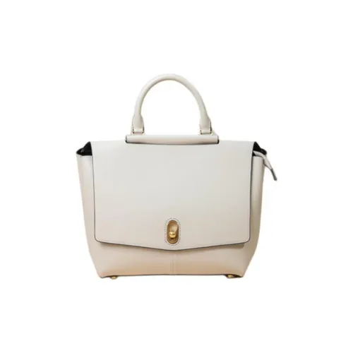 TOUCH MISS Cow Leather Tote Bag Shopping Bag Shoulder Bag Crossbody Bag Handbag Large Size Women's Gray White