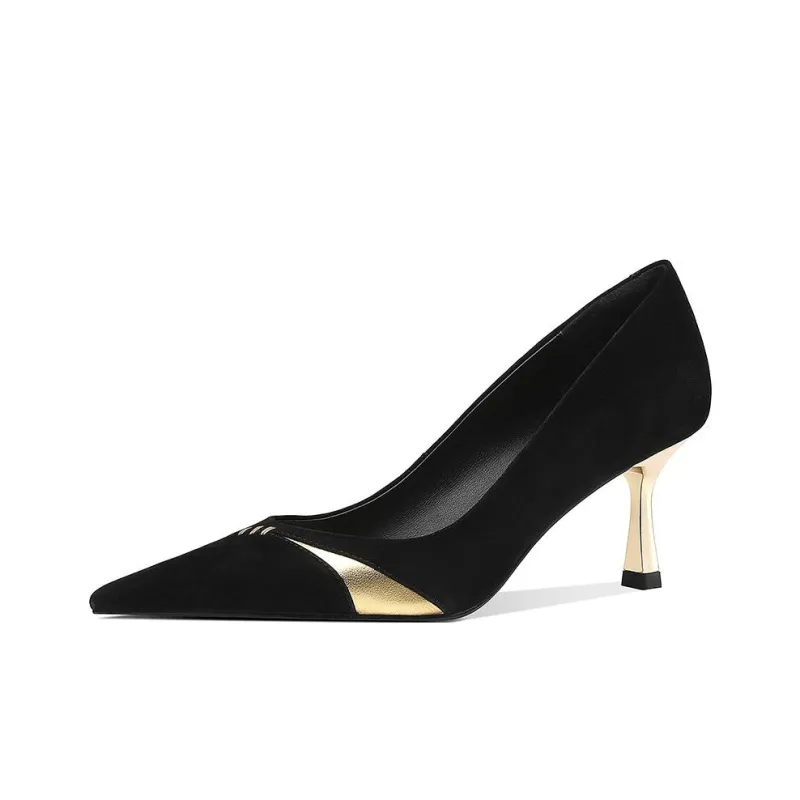 BOSSSUNWEN Slim Heel High Heels 6.5cm Women's Black-1