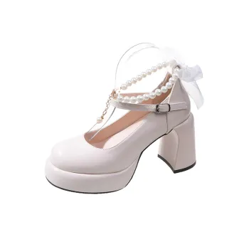 MXGM Chunky Heel High Heels 9cm Women's