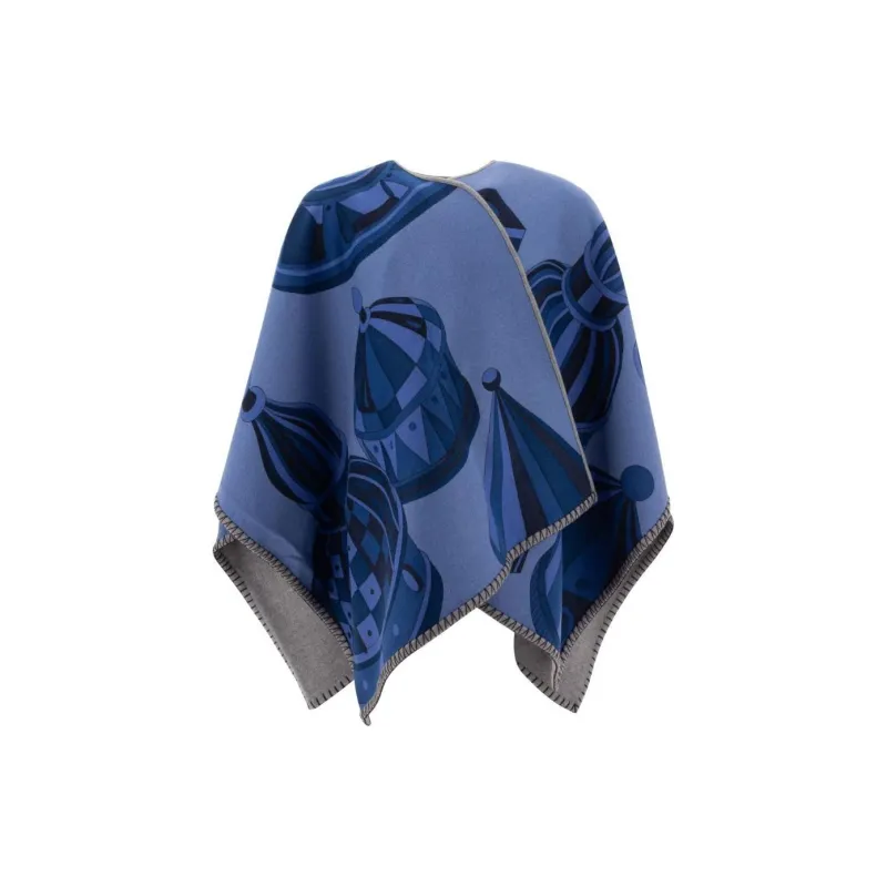 Ferragamo Nadir Print Reversible Cape-2