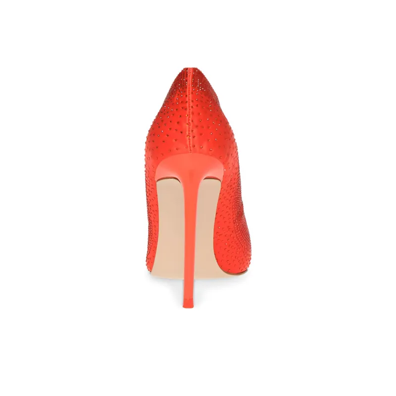 STEVE MADDEN Slim Heel High Heels 10.5cm Women's Orange-4