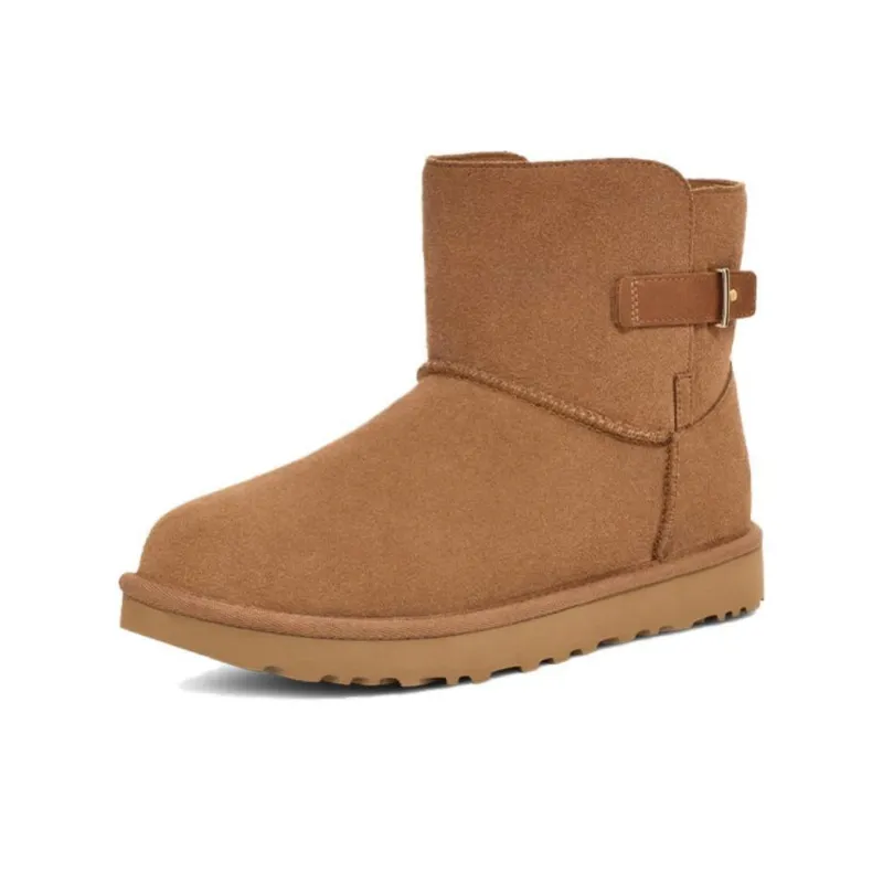 UGG Short Snow Boots Unisex Chestnut-2