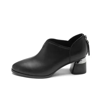 AGSDON Chunky Heel High Heels 6cm Women's Black