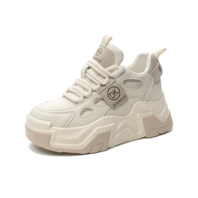 Roubini Wear-Resistant Breathable Lightweight Height Increasing Low-Top Chunky Sneakers Women's-0