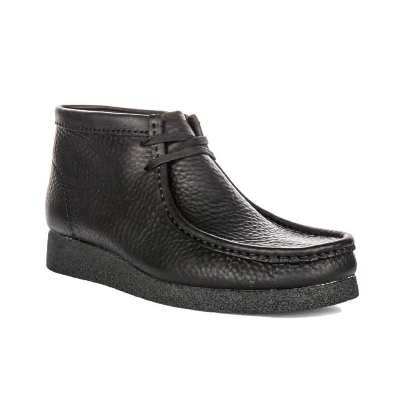Clarks Originals Wallabee Evo Boot Black Leather-1