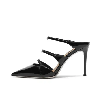 Staccato Queen Of Spades Pointed Toe High Heels 10.5cm Women's Thorn Black