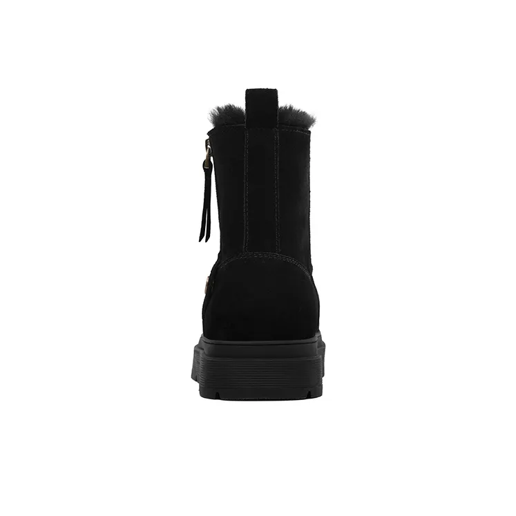 Dickies Fashion Warm Wear-Resistant Slip-Resistant Coverage 13.5cm Snow Boots Women's Black-3