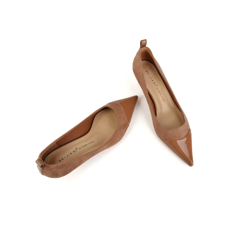 Beijiani Slim Heel High Heels 3cm Women's-3