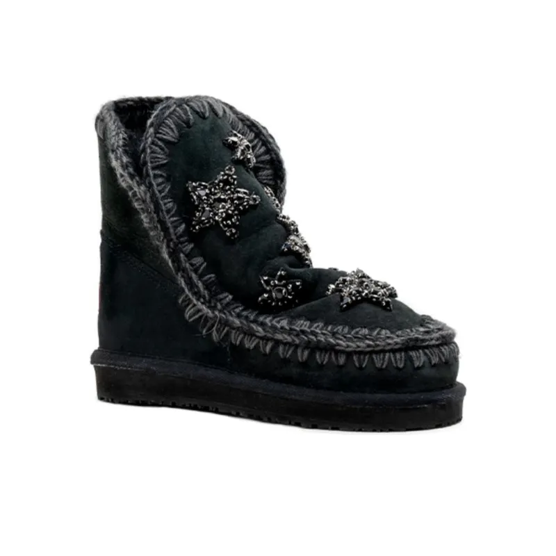 K.D.KENAZ Fashion Snow Boots Women's Black-1