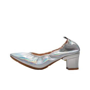 Satchi Chunky Heel High Heels 5.5cm Women's Iridescent Pink