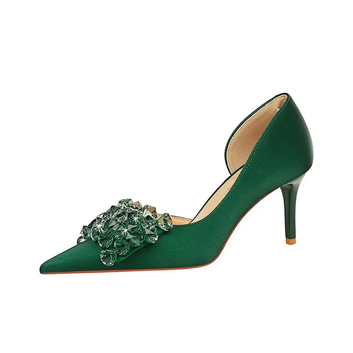 BIGTREE Slim Heel High Heels 7cm Women's-0