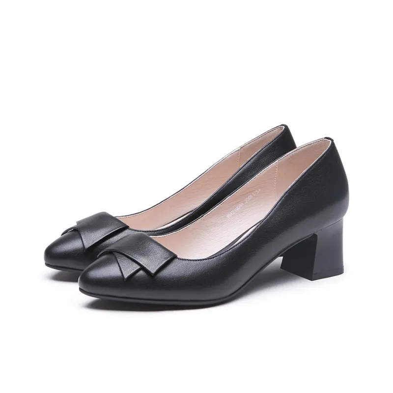 AOKANG High Heels Women's Black-3