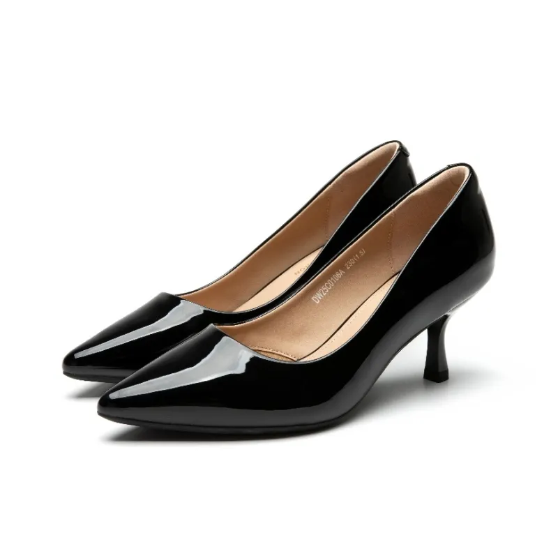 DUSTO Flared Heel High Heels 6.5cm Women's-2
