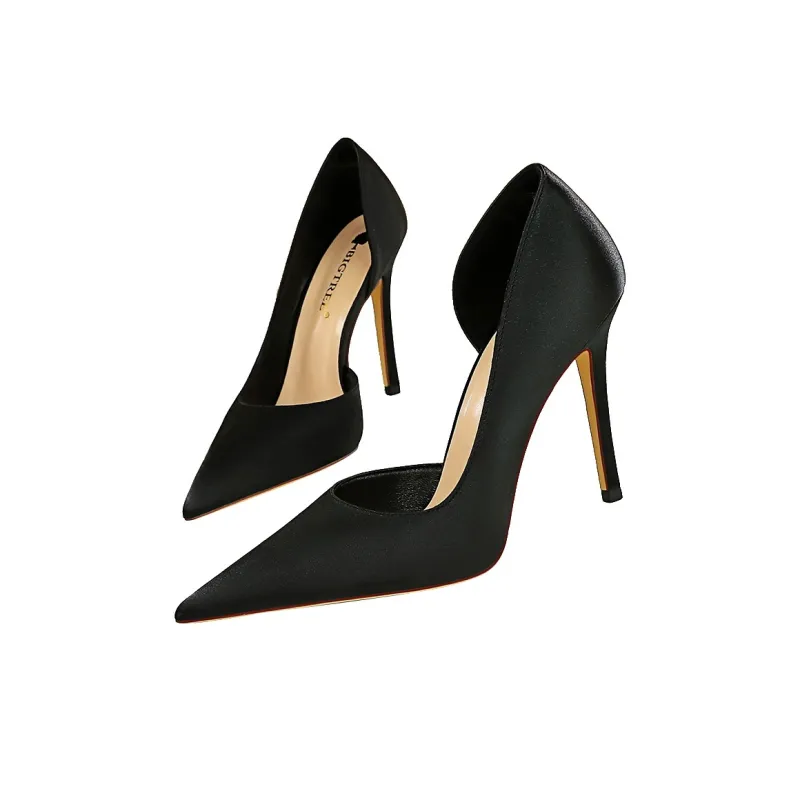 QITUMAUL Slim Heel High Heels Women's-11