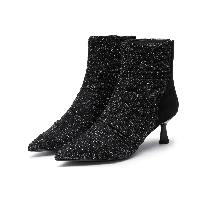 Joypeace Mysterious Veil Ankle Boots Women's Black-2
