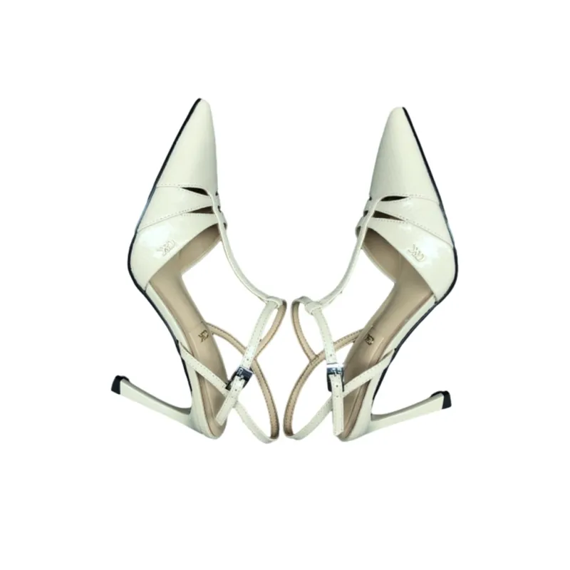 CHARLES&KEITH Slim Heel High Heels 10cm Women's Sand-2