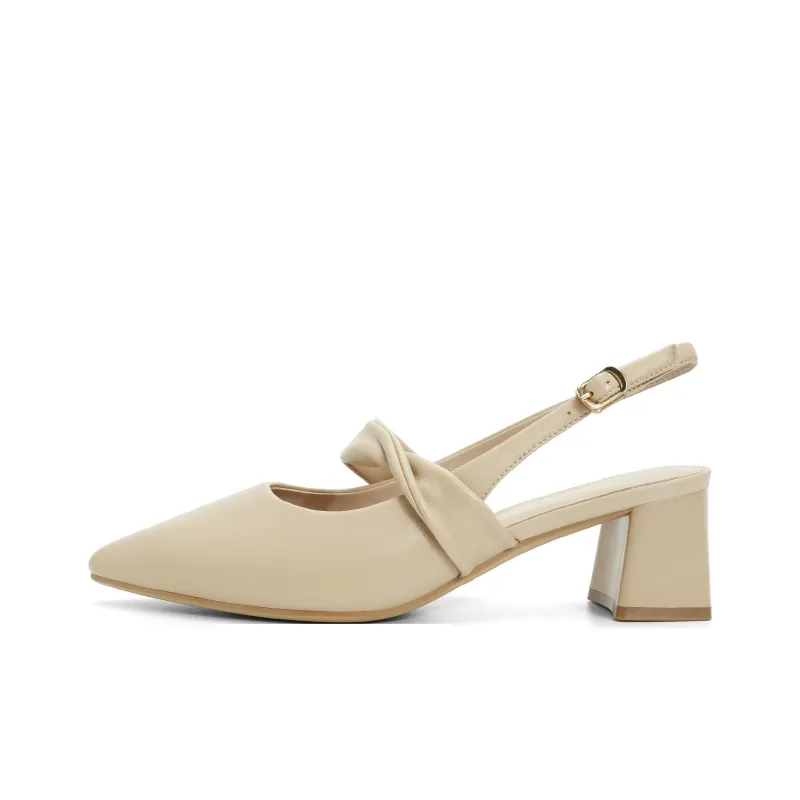 Senda Chunky Heel High Heels 5cm Women's-5