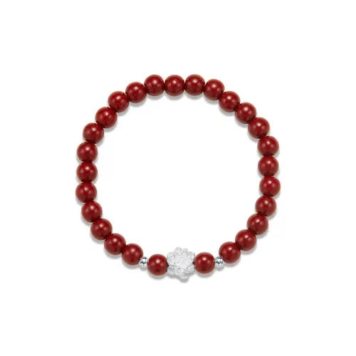 AGOVSKI Reconstructed Cinnabar Jade Bracelets Women's