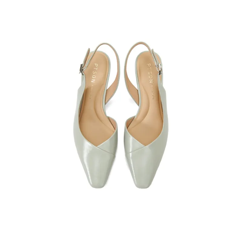 PT'SON Chunky Heel High Heels 6.8cm Women's-12