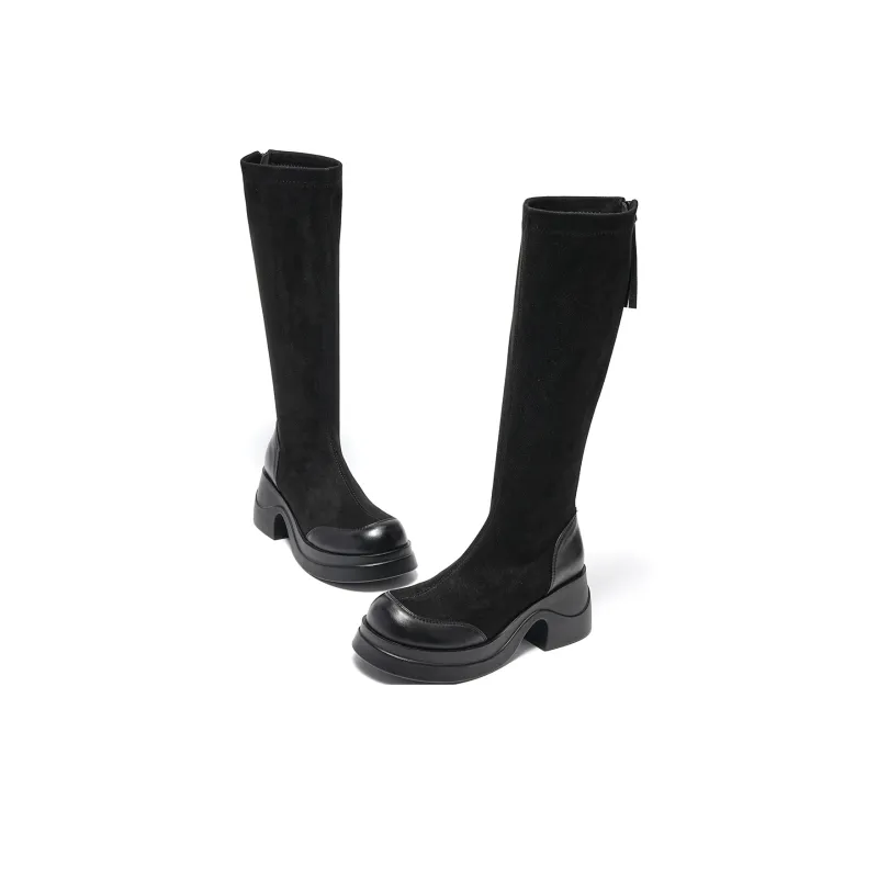 EBLAN Knee high Boots Women's Black-2