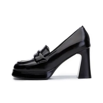 POOQ Chunky Heel High Heels Women's