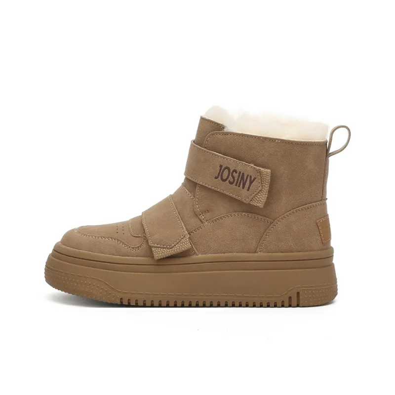 JOSINY Snow Boots Women's Brown/Apricot-0