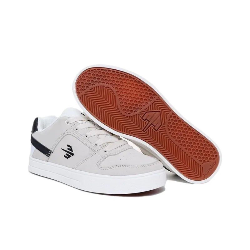 Sharp Crowds Warm Anti Slip And Wear Resistant Low Top Skateboard Shoes Unisex Ecru-3