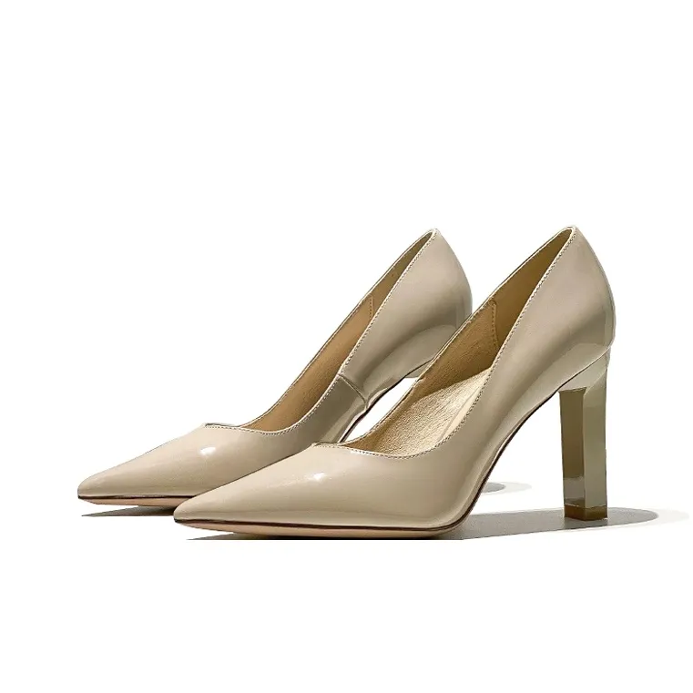 BANWEIDIYA Chunky Heel High Heels 9cm Women's-1