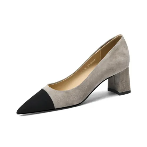 CAMEIDO High Heels Women's Gray/Black
