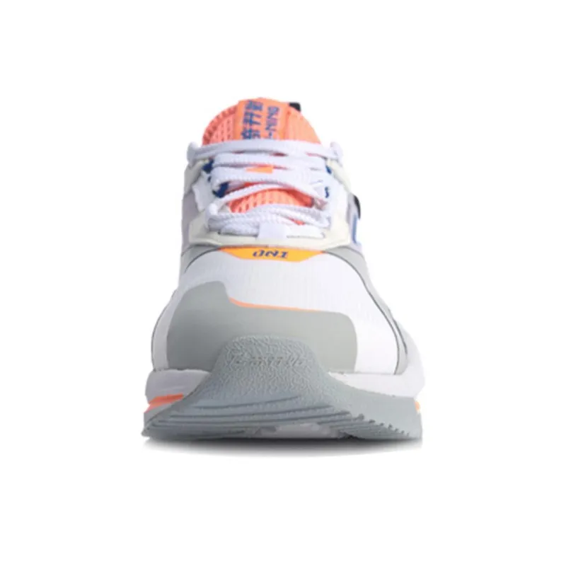 LiNing Mafia T2000 Anti-Slip And Wear-Resistant Lightweight Low-Top Sports Casual Shoes Women's White Blue-3