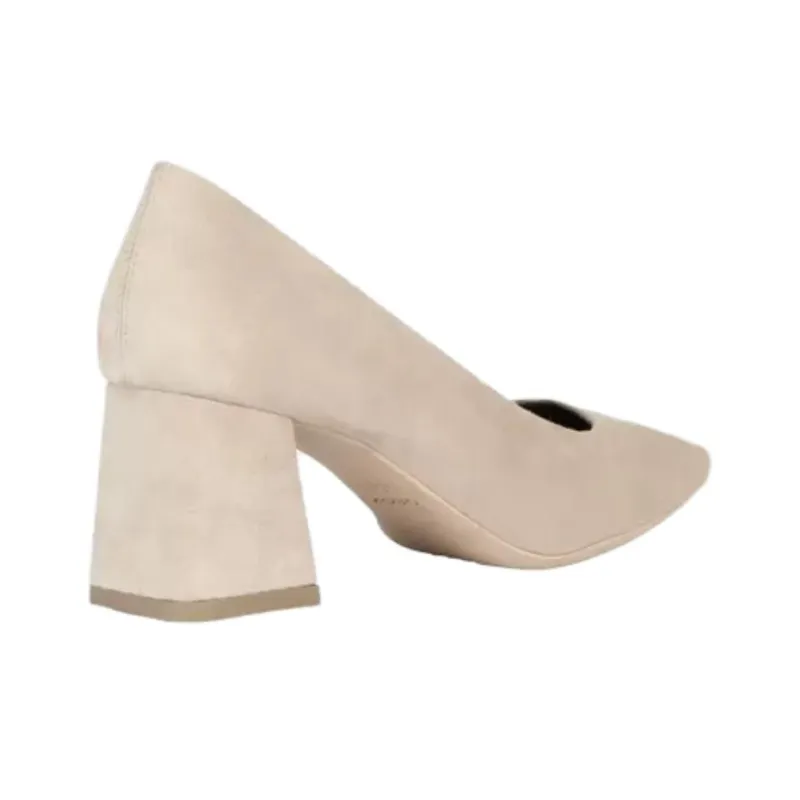 GEOX Giselda Chunky Heel High Heels 6.5cm Women's Beige-2