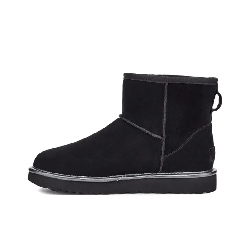 UGG CLASSIC MINI Snow Boots Women's Metallic Black-0