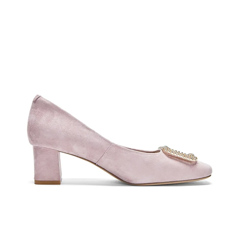 NINE WEST Chunky Heel High Heels 5cm Women's-3