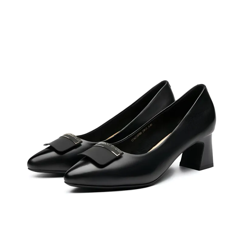 AOKANG Block Heel High Heels Women's-1