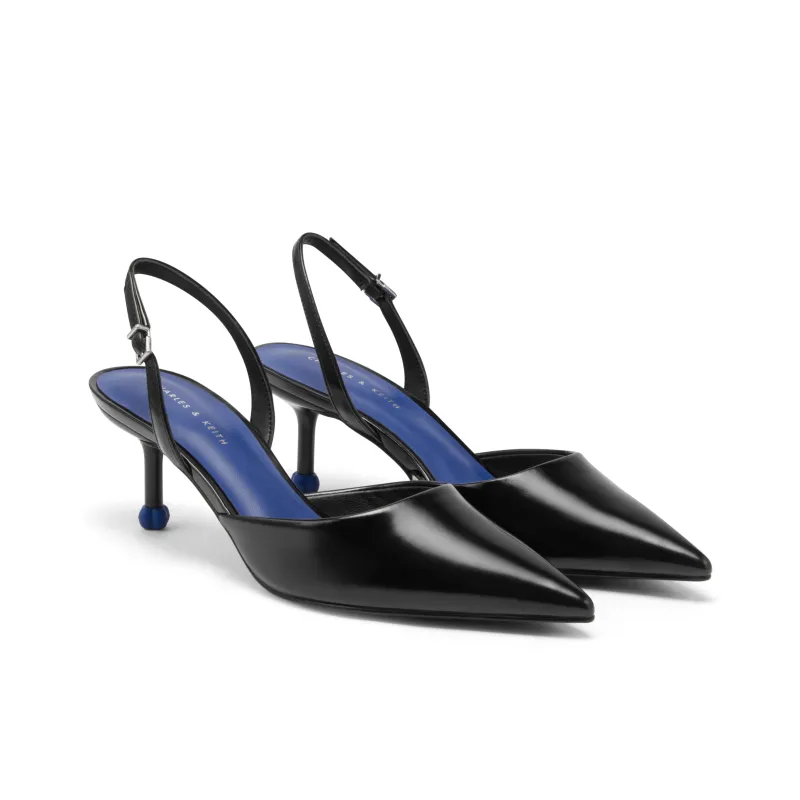 CHARLES&KEITH High Heels Women's White/Purple, Purple/Black-7